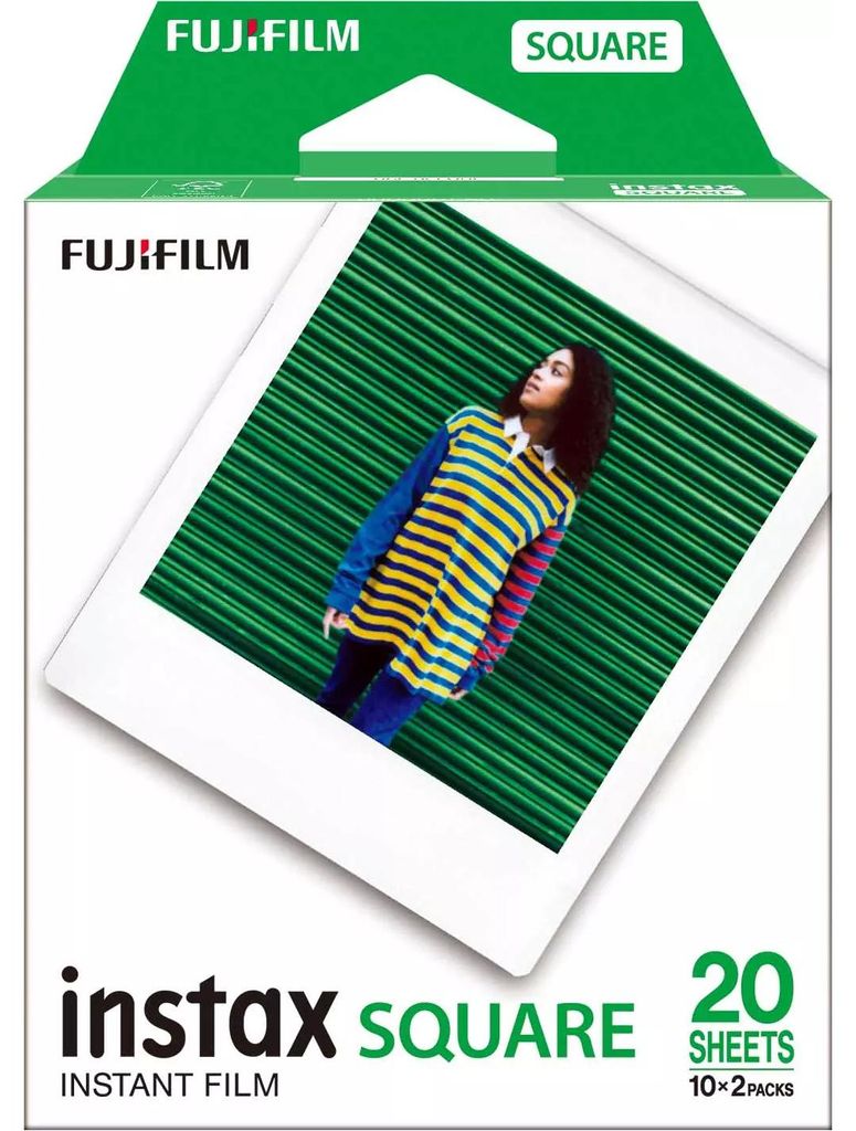 1x2 Fujifilm Instax Square Film white frame NEU Produktbild 