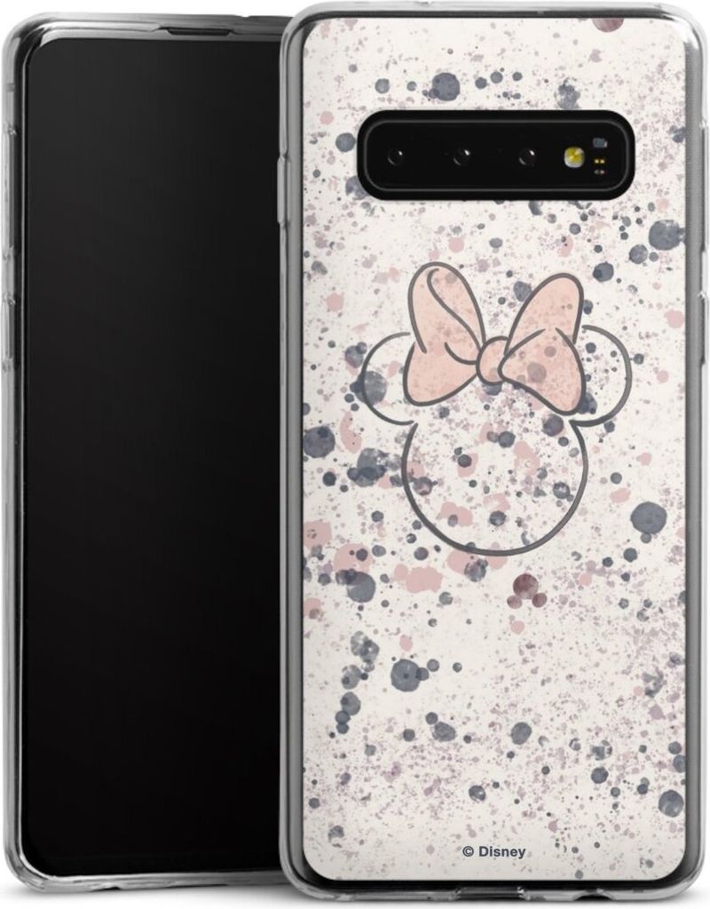 DeinDesign Slim Hülle für Samsung Galaxy S10 Silikon Case Ultra Dünn Handyhülle Disney Minnie Mouse Wasserfarbe