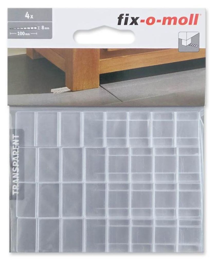 Unterlegkeile für Möbel transparent 100 x 20 mm fix-o-moll Produktbild 