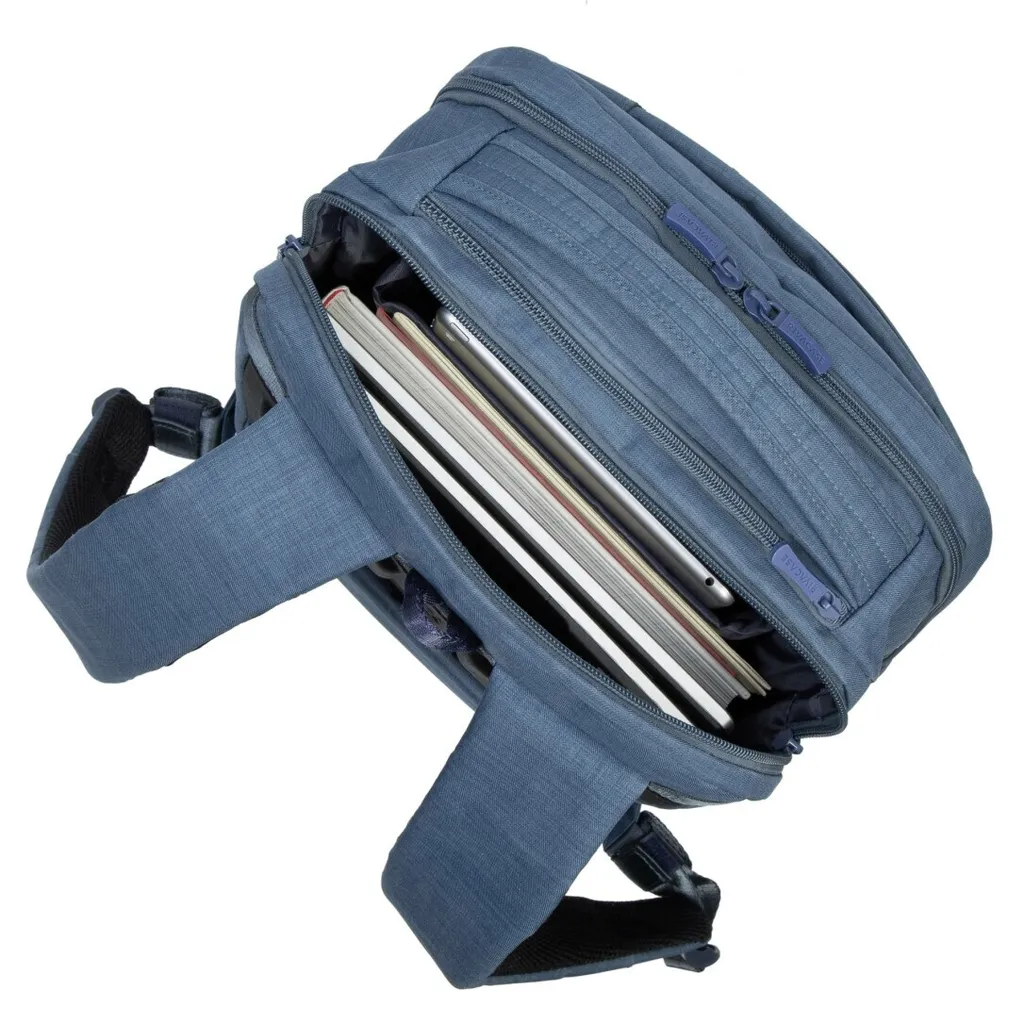 Sac à dos ordinateur 17.3 antichoc Rivacase 8365 bleu imperméable - 16