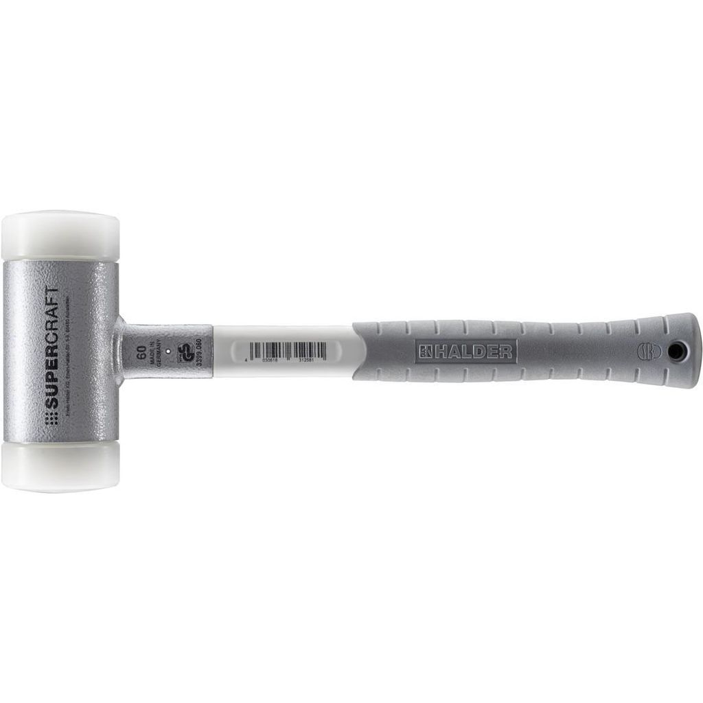 Halder SUPERCRAFT-Schonhammer, ergonom. 3-Komponentenstiel, Ø 60 mm