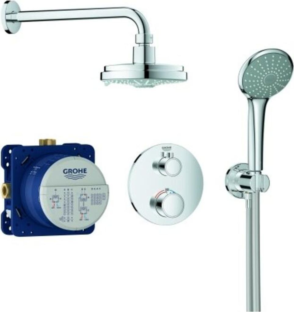 Grohe UP-Duschsystem GROHTHERM mit Rainshower Cosmopolitan 160 chrom