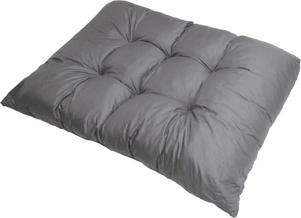 Cuscini per mobili da giardino grigi| Dimensioni cuscino 120x60cm| Cuscino per seduta da Euro pallet| Cuscino trapuntato| Cuscino per seduta da pallet
