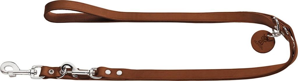 Hunter Verstellbare Führleine Aalborg cognac, Maße: 16 mm / Produktbild 
