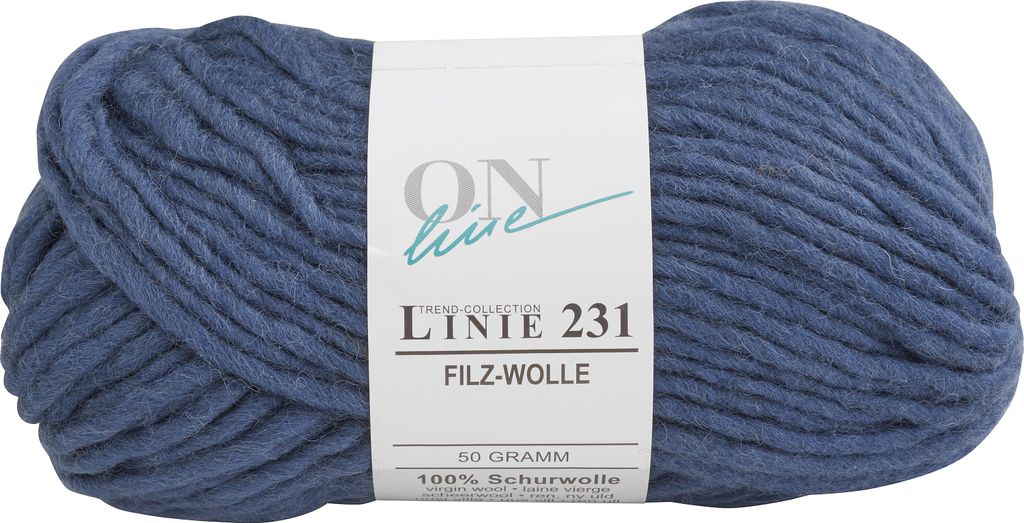 ONline Wolle Filzwolle, Linie 231 Farbe 0025