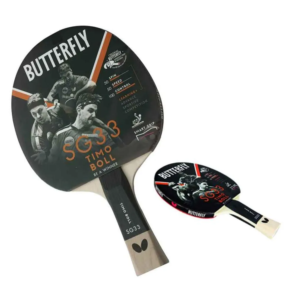 Batte de Tennis de Table Butterfly Timo Boll SG33 Idéale Entraînement
