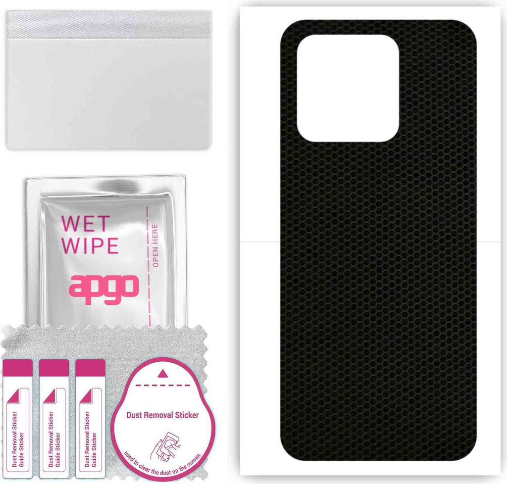 apgo Rückseite Schutzfolie, Skin, kompatibel mit Xiaomi Redmi 10 Power, Hinten Displayschutzfolie aus Vinylfolie, kratzfest, einfache Montage - Ma...