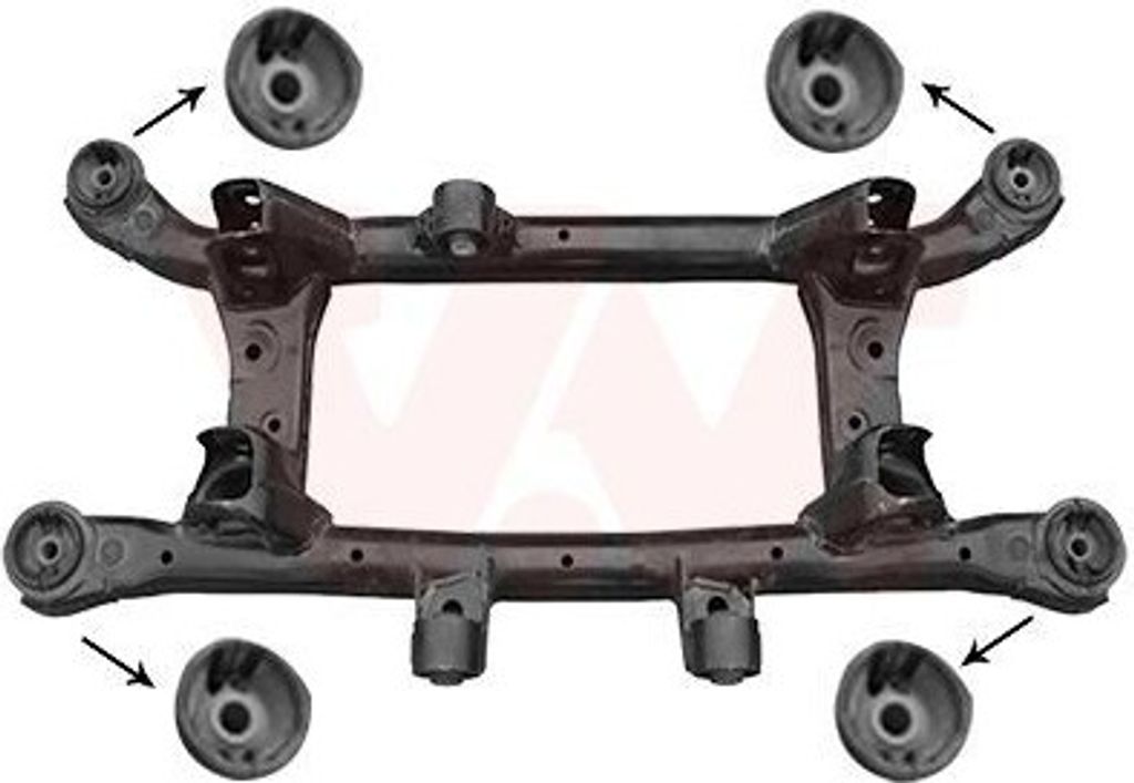 VAN WEZEL Achsträger Achsträger 8381629 Hinten für HYUNDAI TUCSON (JM)