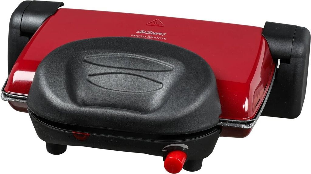 Arzum Tostçu Delux Grill 1800W, Panini-Presse und Sandwichmaker, Antihaft-Gusseisenplatte in Granitoptik, Edelstahl