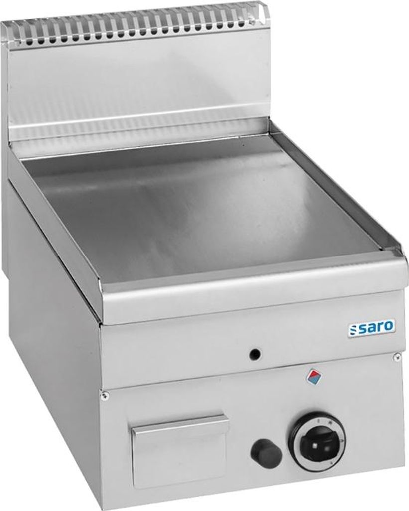 SARO Gasgrillplatte, glatt, Auftisch, 400x600, GFT46L