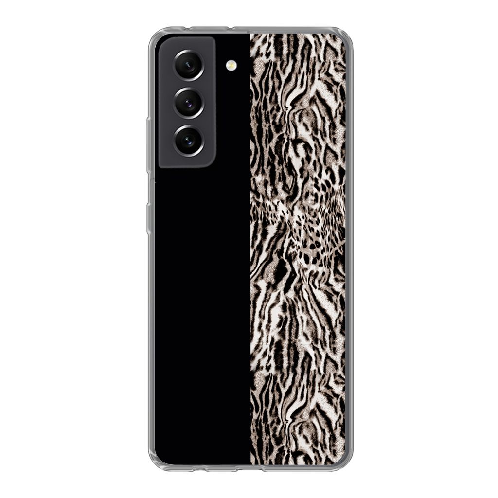 MuchoWow Handyhülle Schutzhülle Hülle für Samsung Galaxy S21 FE Tierdruck - Design - Tiere Silikon Softcase Handy Hülle - Mobiltelefonhülle