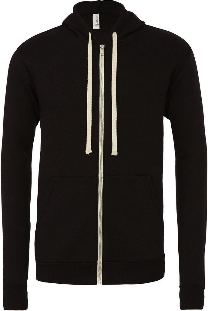 Bella Uni Triblend Full Zip Hoodie Kapuzenpullover Sweater, Produktbild 