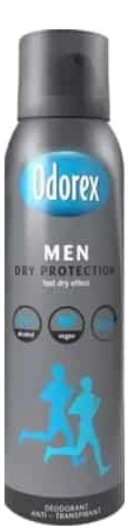 Odorex Deospray voor Heren - Droogheid bescherming, 150 ml Productafbeelding 