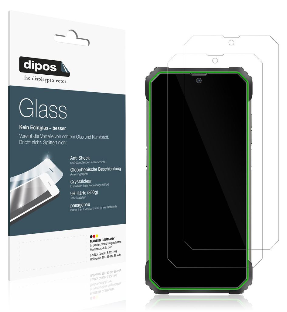 2x Schutzfolie für Blackview BV8800 - Anti-Shock 9H Folie Produktbild 