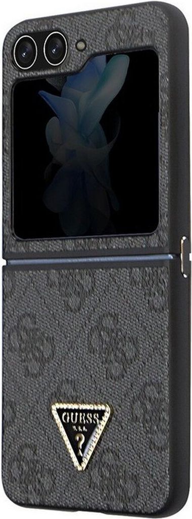 Custodia Guess Per Samsung Z Flip5 - Pelle Marrone Con Strass, Design Esclusivo E Protezione Rigida - Foto 5