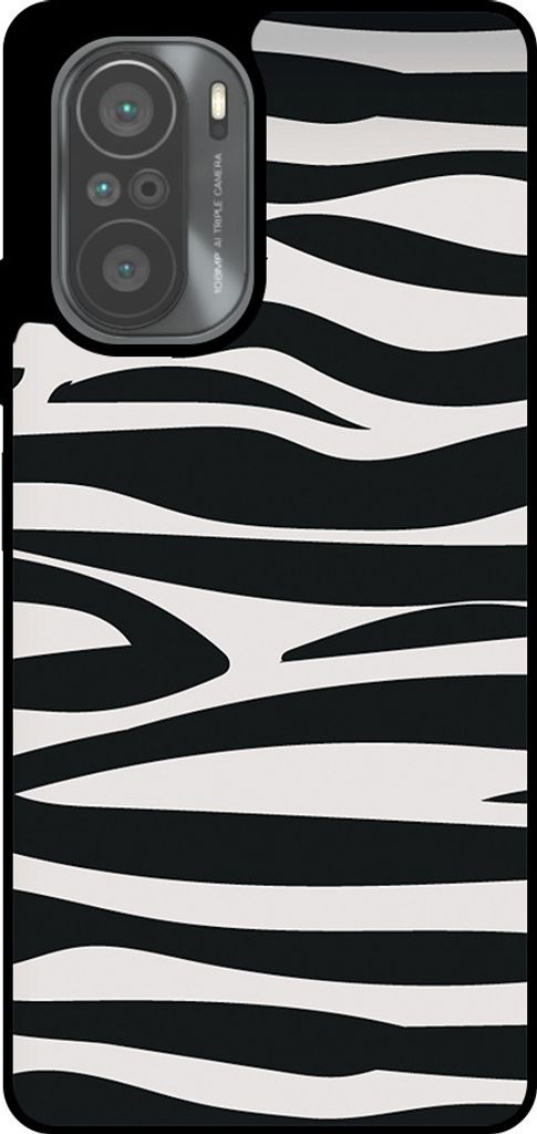 Smartphonica Phone Case Fit für Xiaomi Mi 11i mit Zebra-Druck - TPU zurück Abdeckung Fall Zebra-Design - Schwarz Weiß