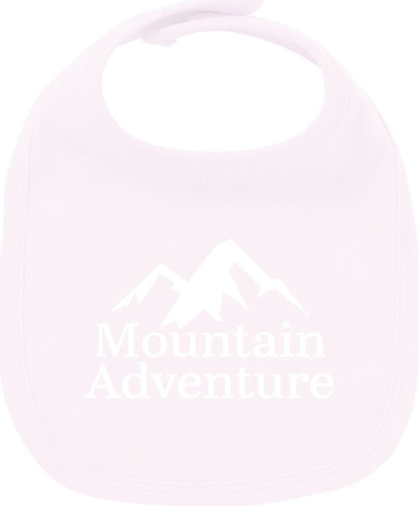 Huuraa Unisex Babylatz Mountain Adventure Berge Geschenk Babypink Baumwolle Mountain Adventure Mitbringsel