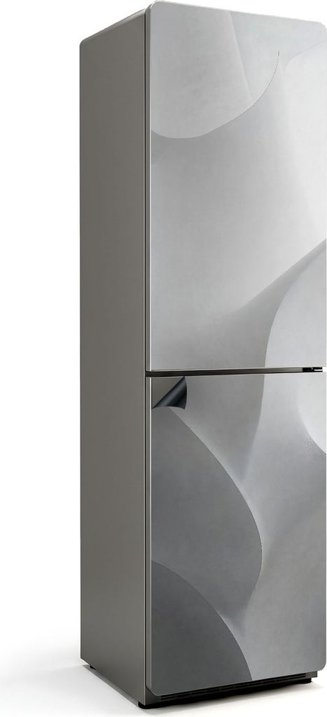 Wellen abstrakter Formen – Magnetische Kühlschrank Abdeckung – Dekorfolie magnetisch Küche – Kühlschrank Magnet Deko – selbstklebende Ma...