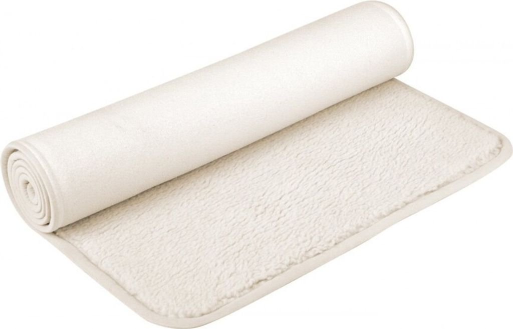 Yogamatte yogimat natur - Schurwolle - umsäumt