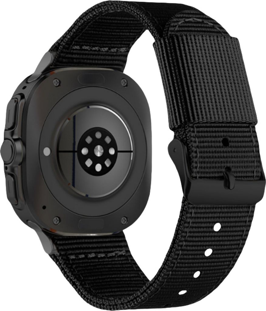 INF Nylon-Uhrenarmband für Samsung Watch 7 Ultra 22 mm Schwarz