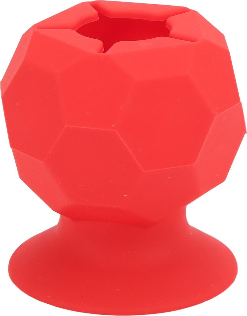 Schrottsammler, tragbarer Silikon-Saugnapf für Studenten, handgemachte Abfallsammelkugel, Vinyl-Aufbewahrung, Rot