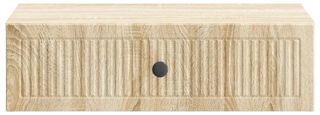 Table d'appoint murale pour optimiser petit espace chêne Sonoma