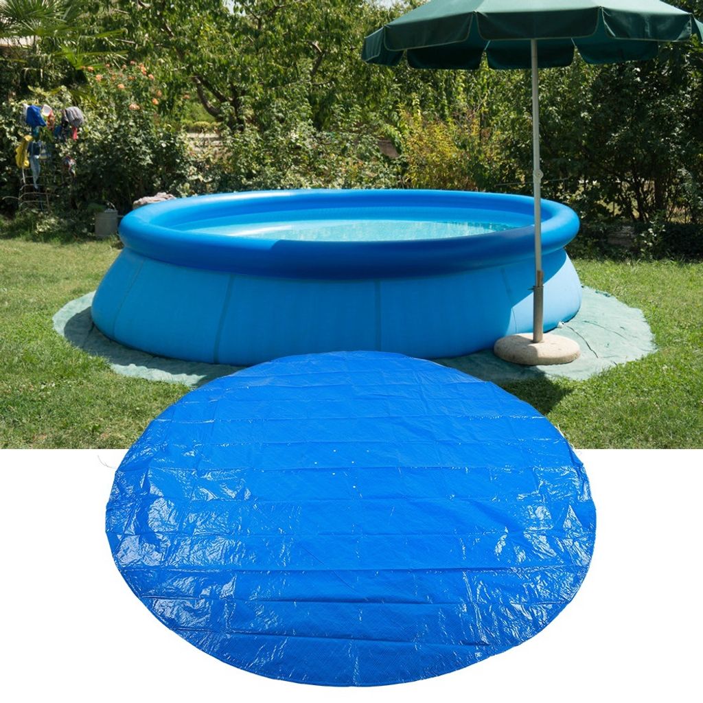 Round Shape PE Waterproof Rain Dust Proof Swimming Pool Cover Protective Cloth Accessories280cm Diameter