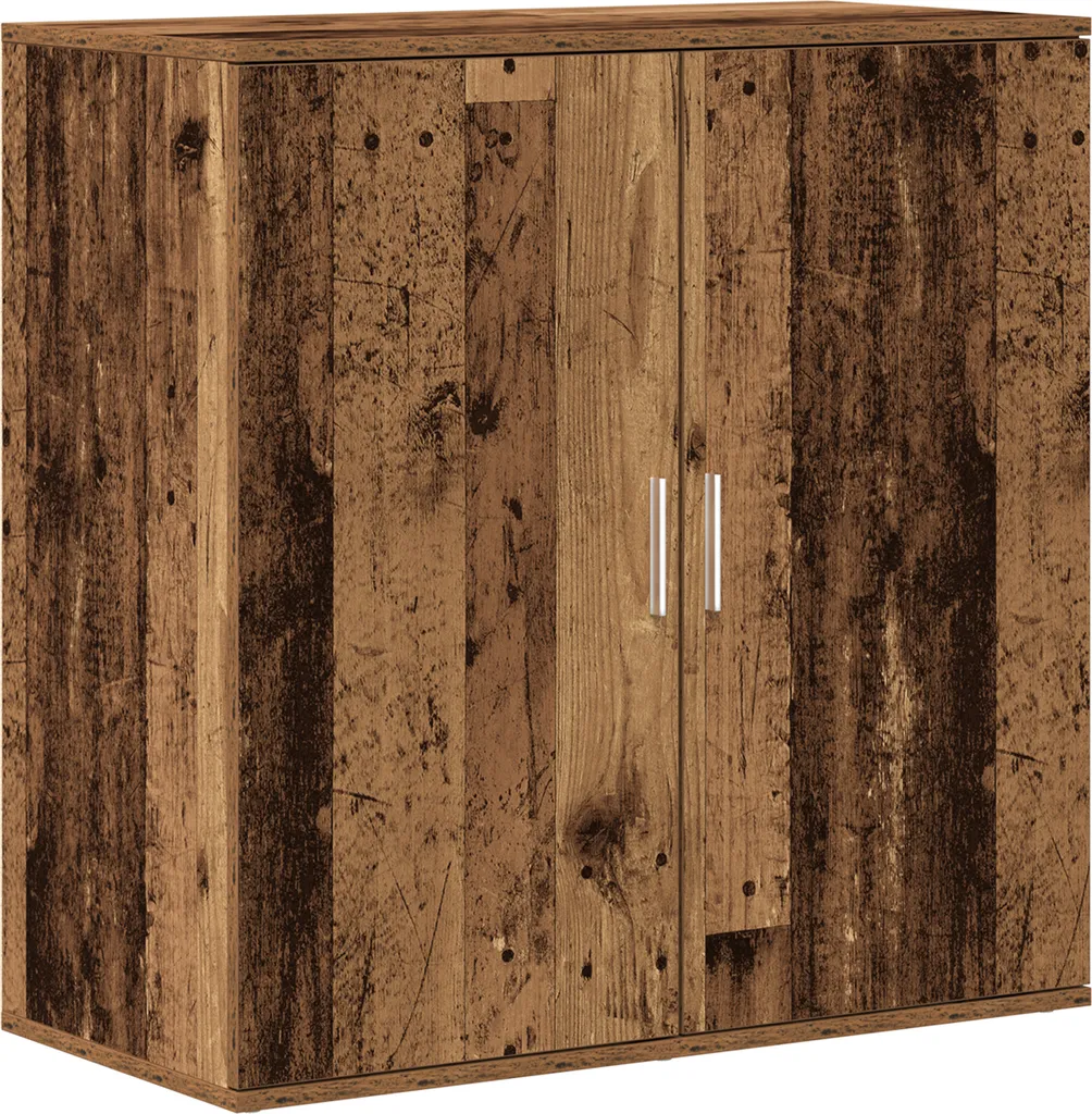 Buffet gain de place bois composite 79x38x80 cm rangement efficace