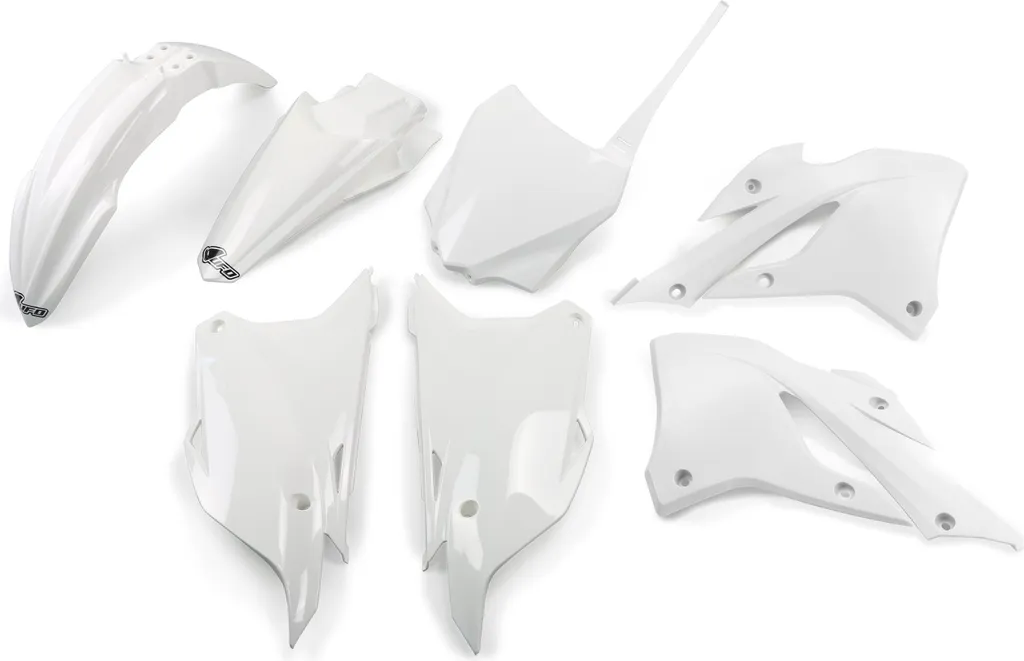 Kit carénage UFO PLAST 7 pièces blanc pour Kawasaki KX 85 KX 112 2022-2025