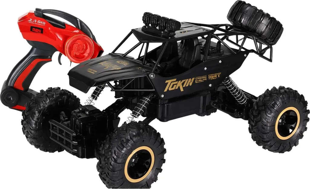 Voiture RC Rock Crawler Noir 1:12 - Idéal pour Franchissement Extérieur