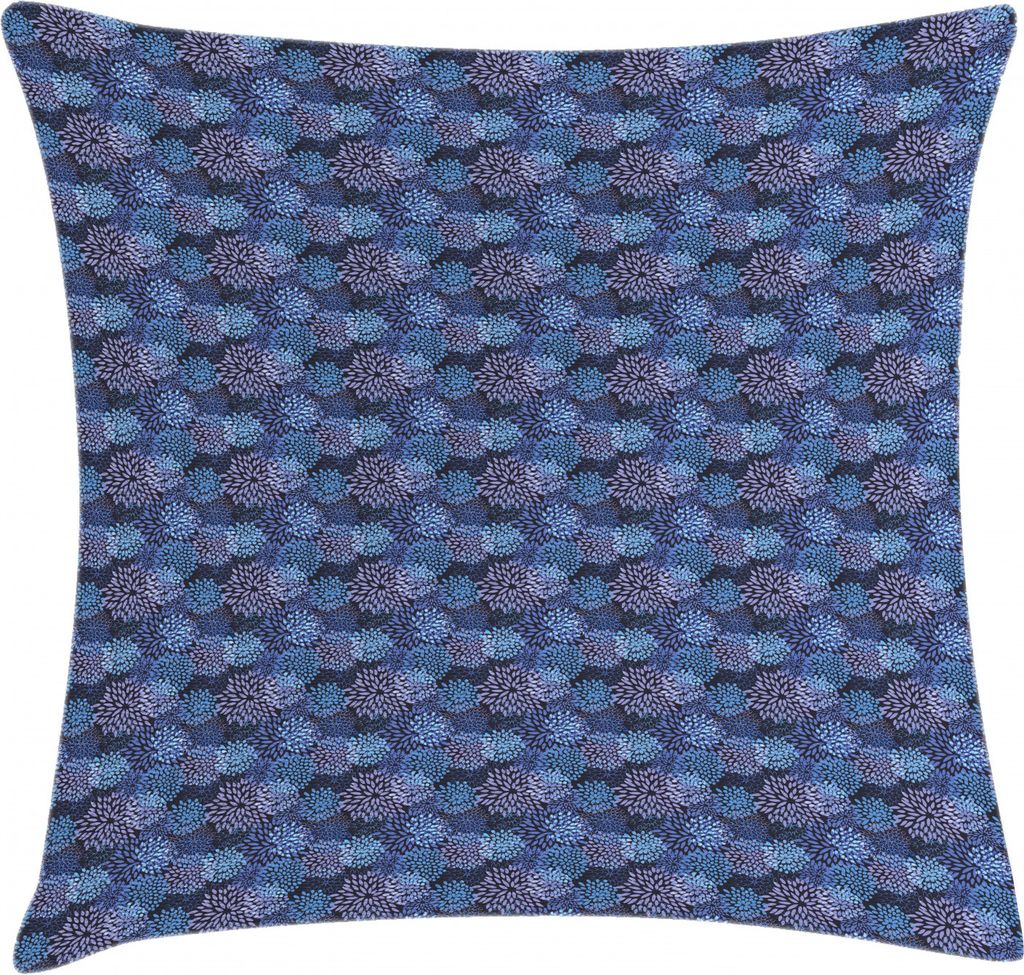 ABAKUHAUS Blumen Kissenbezug, Vintage Silhouette Petal, Seitenschläferkissenhülle ohne Kissen mit Reißverschluss und Beitseitigem Druck Waschbar...