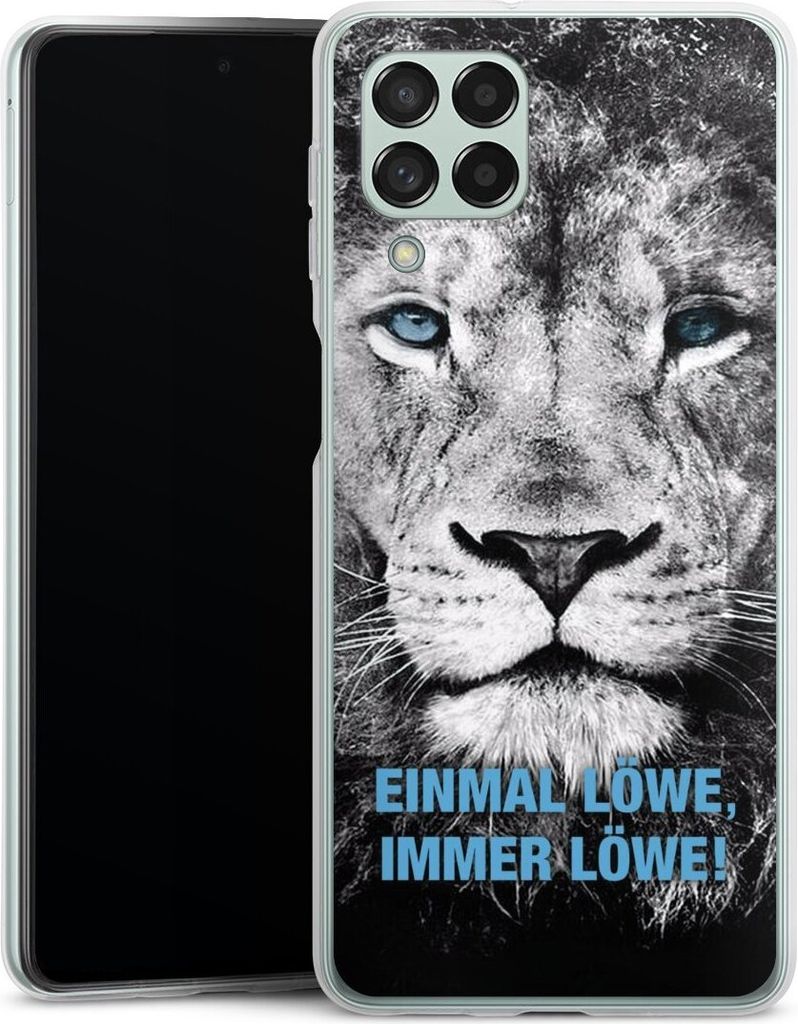 DeinDesign Handyhülle für Samsung Galaxy M53 5G Silikon Hülle Case Smartphone Schutzhülle Löwe Offizielles Lizenzprodukt TSV 1860 München