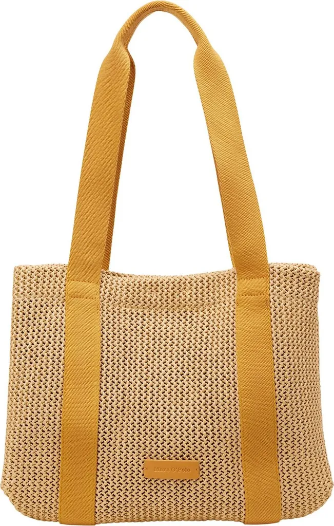 Sac Runja Marc O'Polo en Cuir Grainé Marron Clair - Finition Shopper Luxe