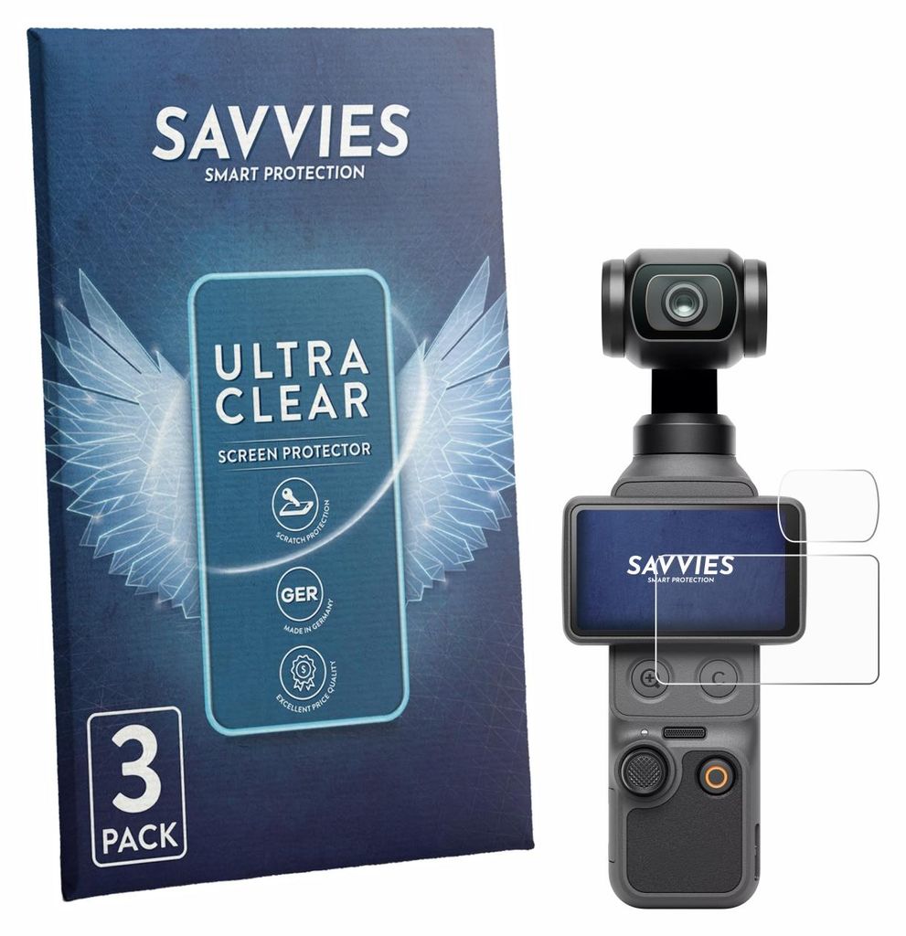 6x Für DJI Osmo Pocket 4 (Display + Linse) Schutzfolie Produktbild 