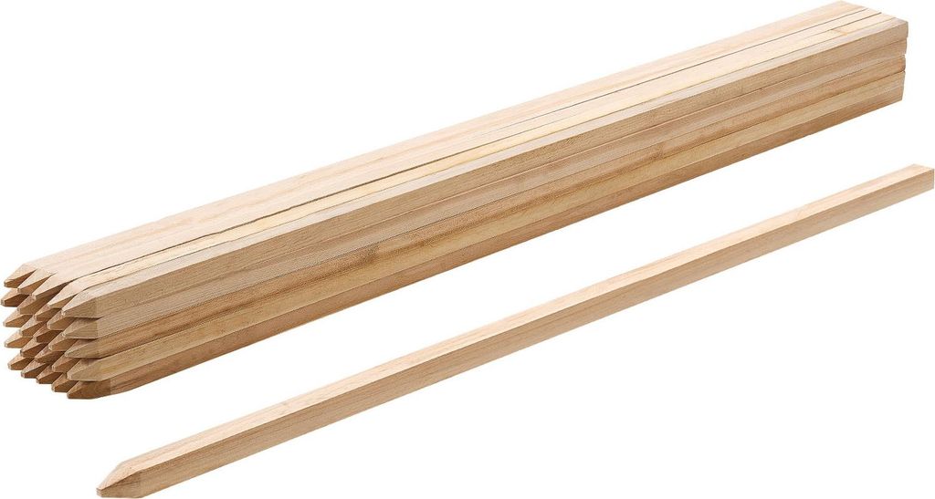 SucceBuy Piquets en bois, 25 pièces 19,05x19,05x1219,2 mm Image du produit 