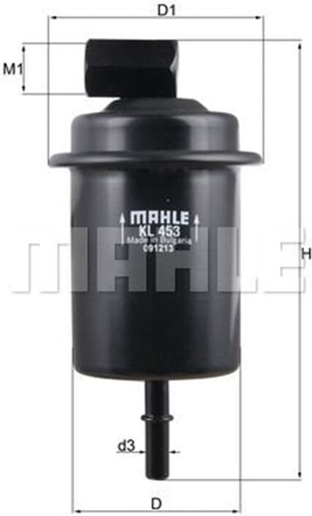 Kraftstofffilter MAHLE KL 453 für HYUNDAI ATOS (MX) Leitungsfilter