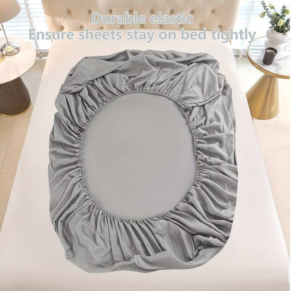 Hedvábné prostěradlo | SILKYFIT Light Grey 180 x 200 Obrázek produktu 6