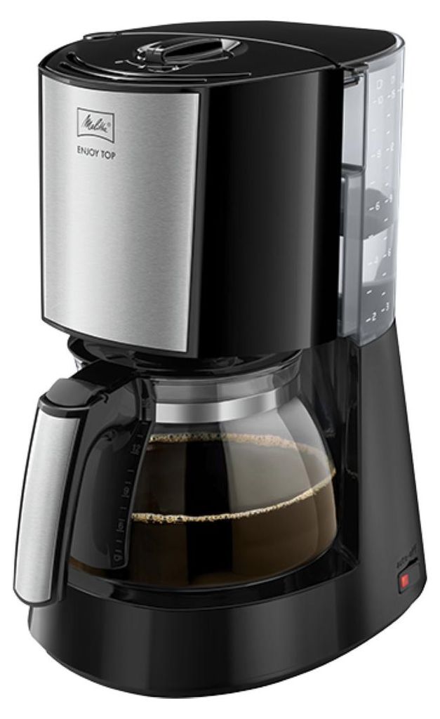 Melitta Enjoy Top, Filterkaffeemaschine, 1,2 l, Gemahlener Kaffee, Schwarz