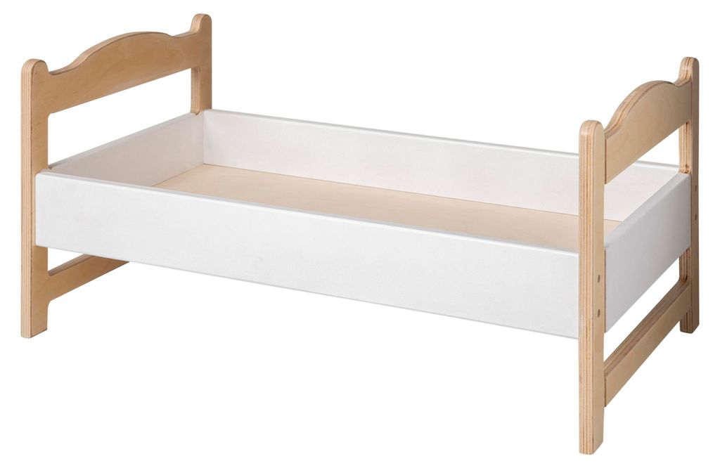 Van Dijk Toys Puppenbett / Puppenwiege - Wei (Kinderbetreuungsqualitt)Flatpacked