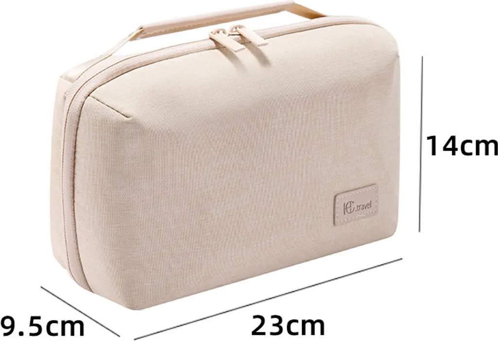 INF Business Organizer Beige: Custodia Premium per Accessori Elettronici