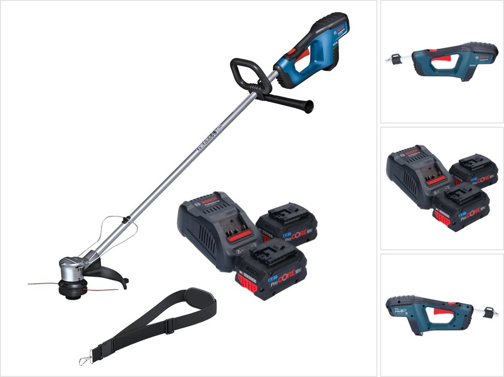 Bosch GRT 18V-33 Professional Akku Rasentrimmer 18 V 330 mm Brushless + 2x ProCORE Akku 8,0 Ah + Ladegerät