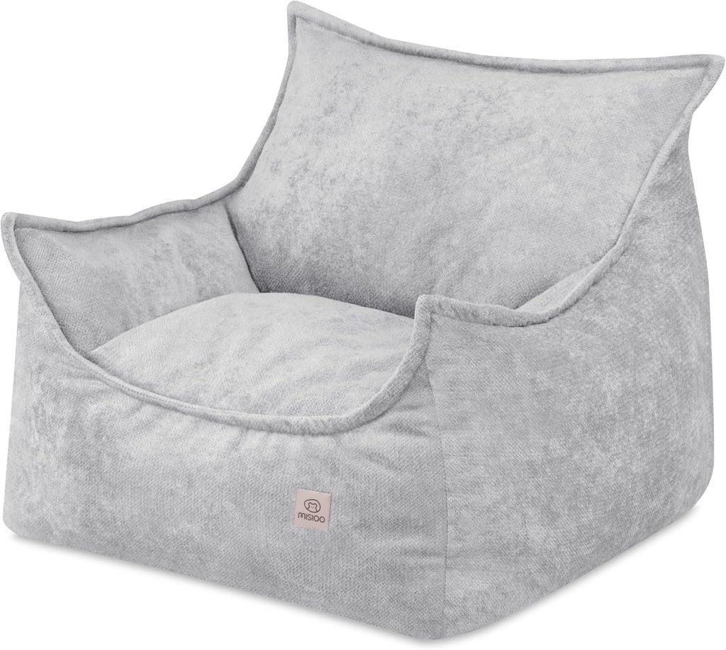 MISIOO Kinder Sessel Roya Chenille – Kindersessel für Kinderzimmer, Weicher Sitzsack Kinder, Bodensessel Bean Bag Sofa, Premium Szenila, 80x73x5...