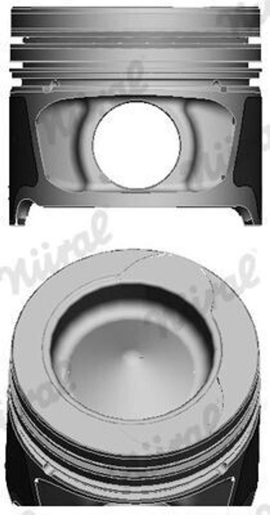 NÜRAL 87-123407-30 Kolben für RENAULT Clio III Schrägheck (BR0/1, CR0/1) MEGANE III Grandtour (KZ0/1) Scénic III (JZ0/1) GRAND SCÉNIC III (JZ0/1)