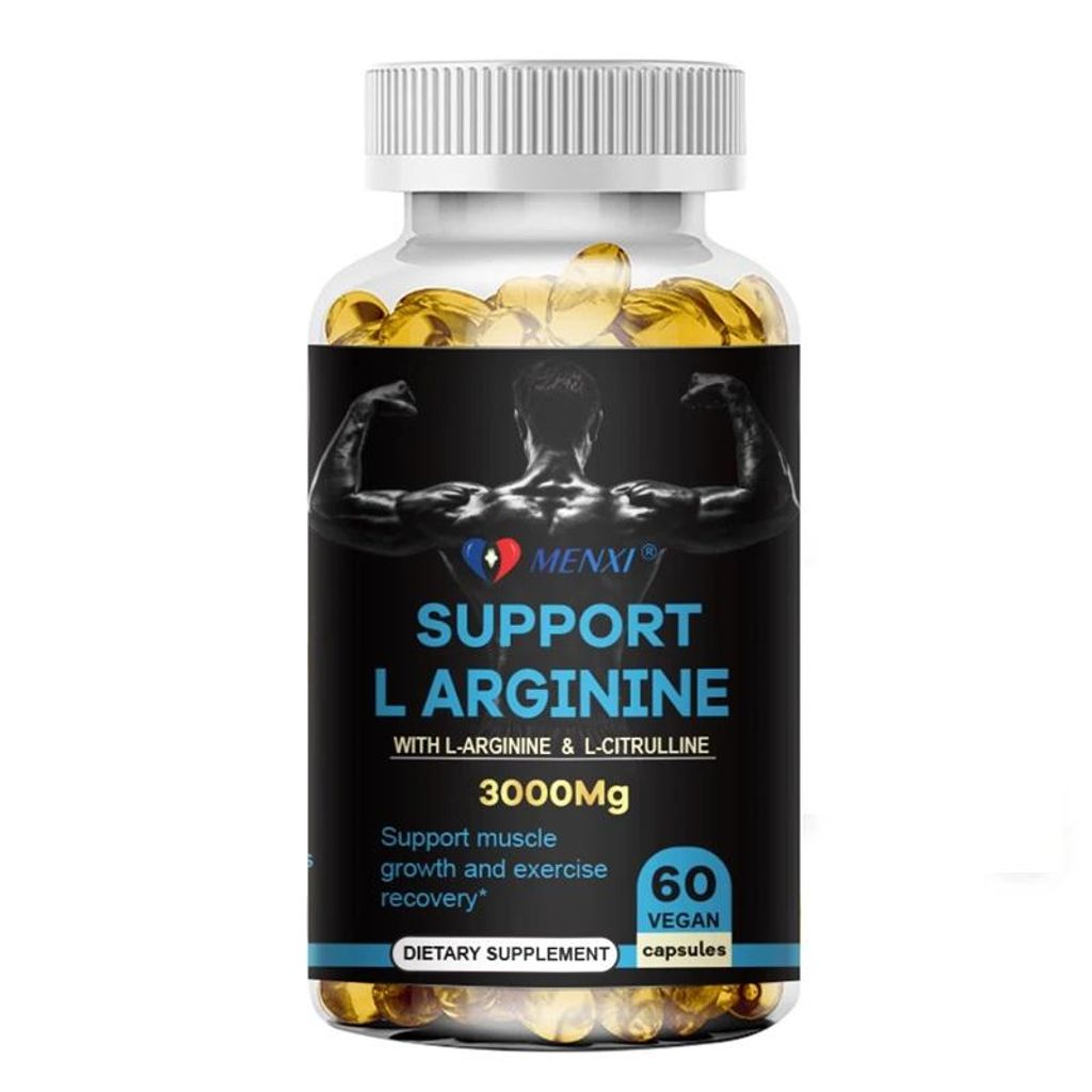 L-Arginine 3000 mg (60 gélules) Complément alimentaire, Image du produit 