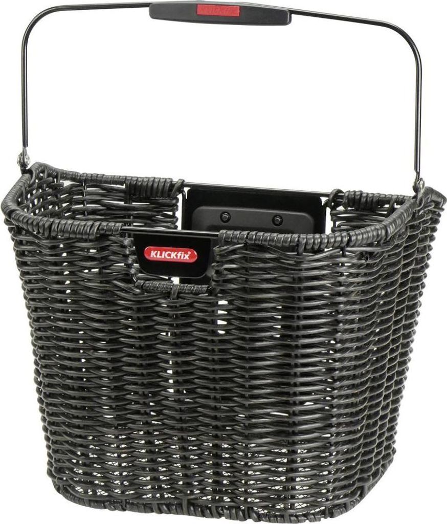 KlickFix Vorderradkorb "Structura Retro" , schwarz