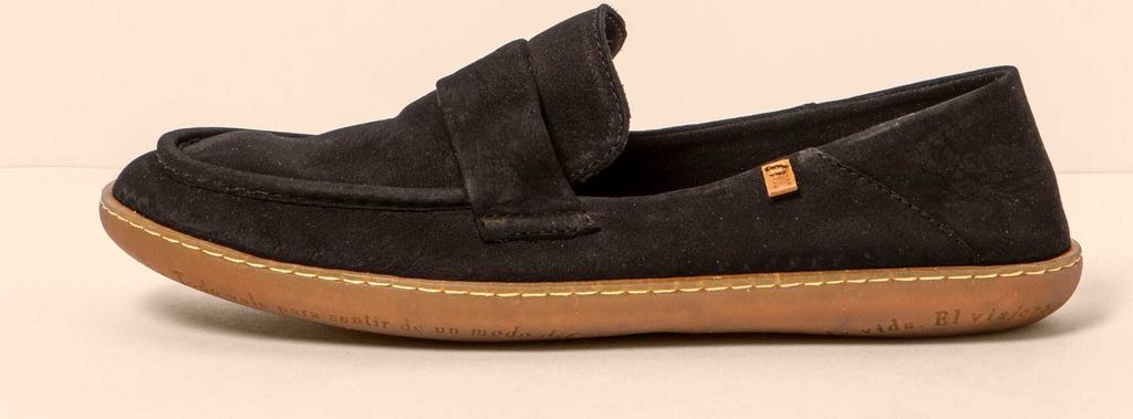 El Naturalista Schuhe Uni N5294 NOBUCK LAVADO BLACK/EL VIAJERO Farbe Schwarz