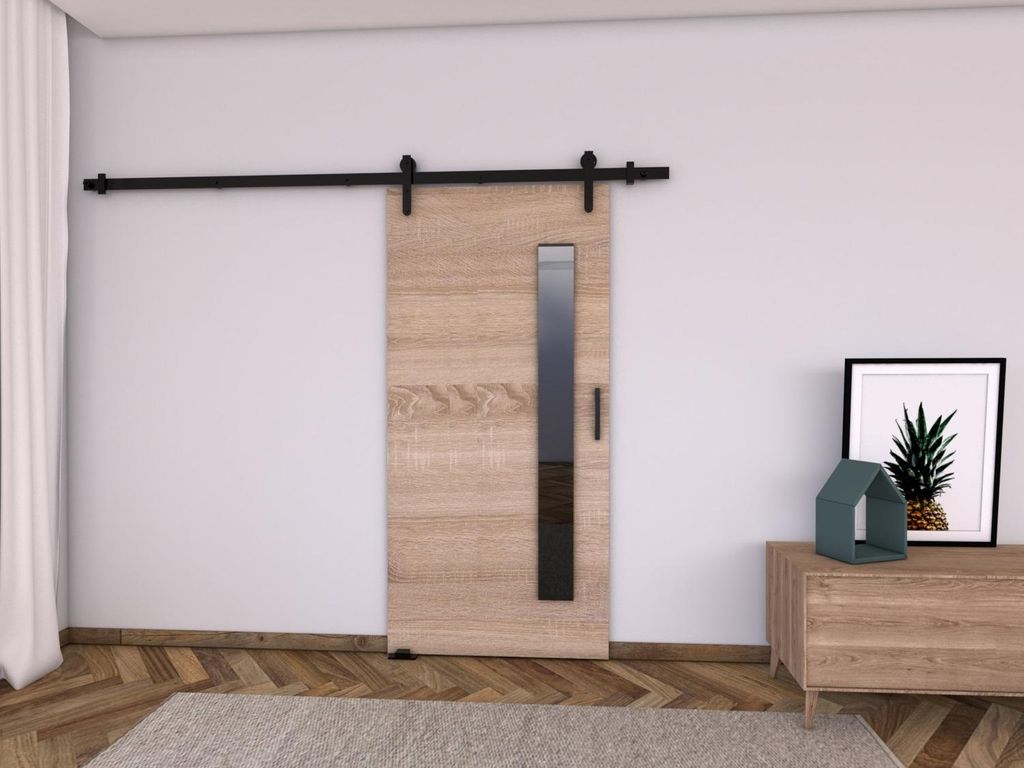 Innentür zur Wand BUSHLAND 7 - 106 cm, Sonoma-Eiche