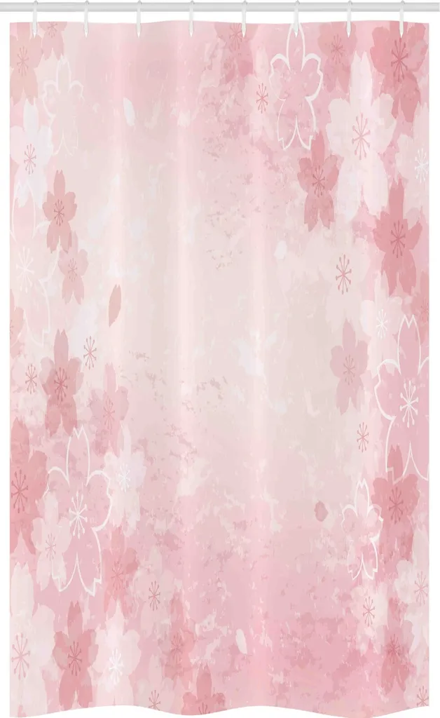 Tenda da Doccia Design Sakura 120x180 cm ABAKUHAUS Rosa Floreale