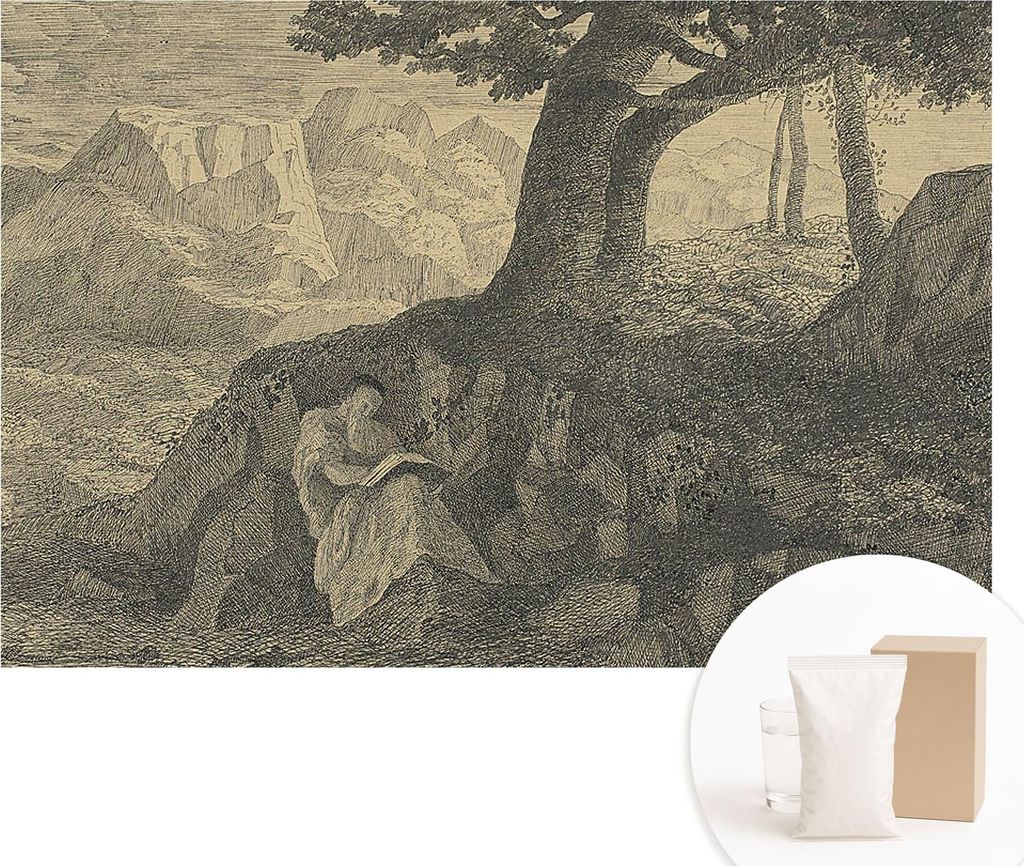 Fototapete - Wandbilder für Wohnzimmer - 104x70 cm - Dekorative Wandfolie - Modernes Design für Wanddekoration - Tapeten für Innenräume - Lesec...