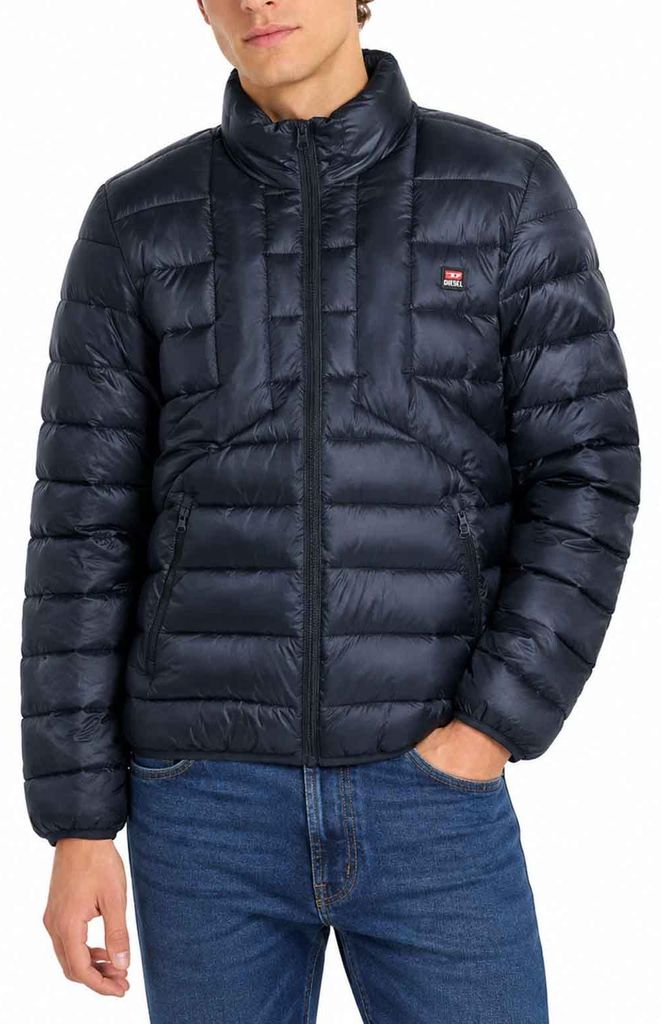 Diesel W-DWAIN-OUTHOOD Herren Steppjacke Navy